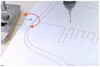 Ausrichten der Mallen auf dem Frästisch