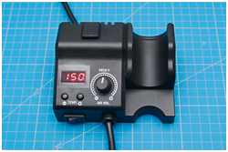 Wölbglas-Optik mit Heißluft