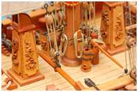 Fockfall belegt an der Bb-Mastklampe