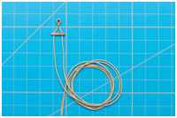 Kausch und Spreizholz am Kopf des Klüversegels