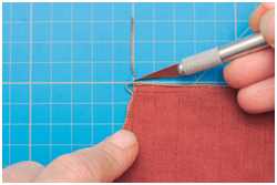 K&uuml;rzen vom Rest des Oberlieks