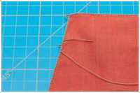 Splei&szlig;en des Legels in das Seitenliek