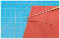 Splei&szlig;en des Legels in das Seitenliek