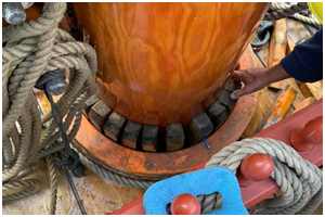 Mast verkeilen (Bild: Statenjacht Utrecht)