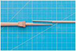 Abschrägung an Masttopp und Stenge