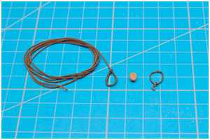 Stengestag und Leitblock mit Grummet