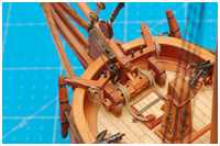 Stengestag an der Spillbeting belegt