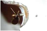 Fettauslassventil verschlossen.