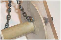 Befestigung an der Kettentrommel