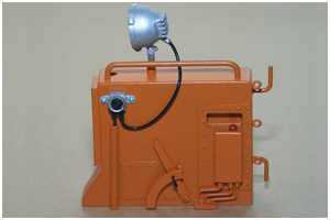 Schalter an einem Abluftschacht eines Lotsenbootes