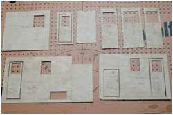 Rohbauteile des Deckshauses