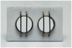 Gitterst&auml;be von der Vorderseite