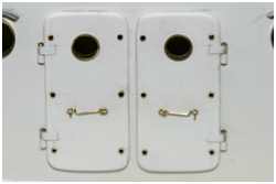 mit Messingringen nachgebildet