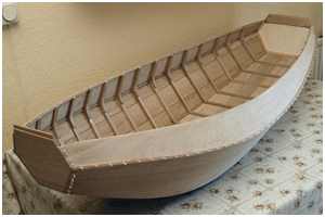 Imitation von Vollholzspanten