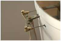 Ruderansteuerung per Seilzug