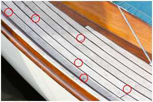 Befestigung der Planken