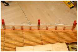 Schanzkleidstützen ausrichten