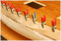 Schanzkleidstützen ausrichten