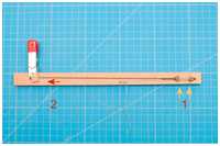 (1) Juffernpaar im notwendigen Abstand mit Taljereep steifsetzen, (2) Want straff ziehen und fixieren