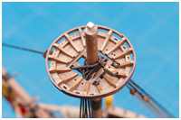 Stagaugen &uuml;ber dem Masttopp