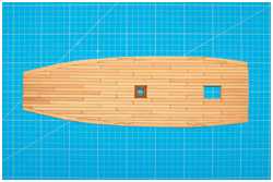 Decksplanken aufb&uuml;geln