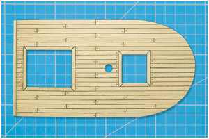 Leisten für Decksbeplankung