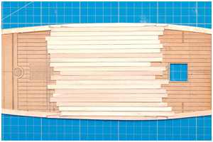 Leisten für Decksbeplankung