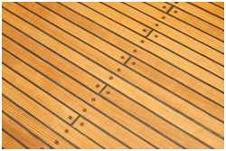 Imitation der Nagelung von Decksplanken