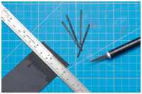 imitierte Metallbeschläge