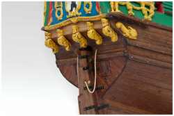 doppelte Sorgleine, binnenbords belegt