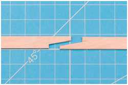 Laschungen in Leisten einarbeiten