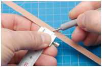 Laschungen in Leisten einarbeiten