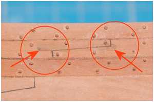 Laschungen in Leisten einarbeiten