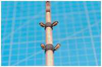 Blockpaare an Rundhölzern