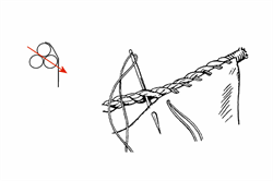 Segel mit Liektau einfassen
