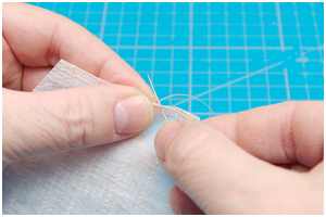 Segel mit Liektau einfassen