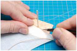 Segel mit Liektau einfassen