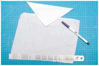 Segelschablonen und Aufzeichnen der Bahnen