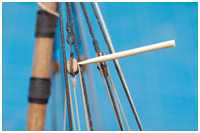 Steifsetzen von laufenden Gut