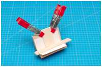 Klebehilfe für exakte rechte Winkel