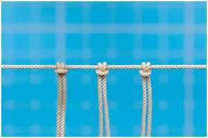 Taue und Knoten mit Sekundenkleber fixieren