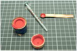 Kleinstmenge Farbe dosieren