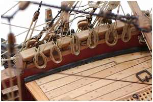 Taue versteift mit verd&uuml;nntem Holzleim