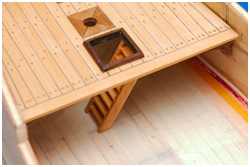 Treppe zum Unterdeck