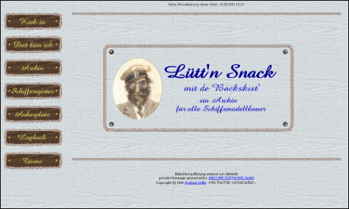 Layout Oktober 1999 bis April 2000
